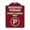 Signmission Reserved Parking Permit Parking W/ Heavy-Gauge Aluminum Architectural Sign, 24" x 18", BU-1824-23143 A-DES-BU-1824-23143 - alternate 1